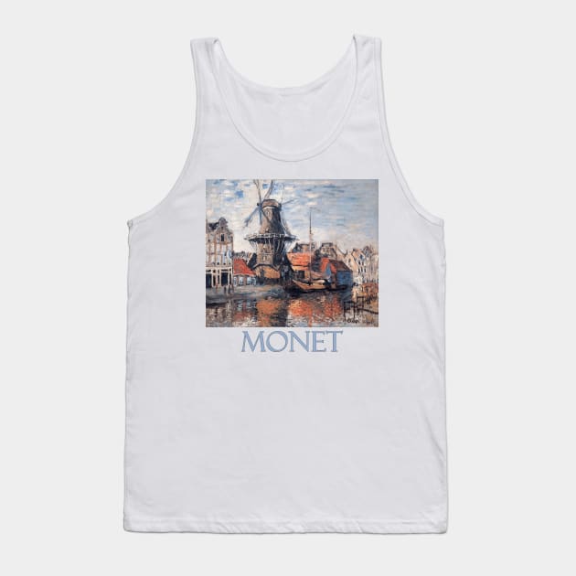 The Windmill on the Onbekende Canal, Amsterdam by Claude Monet Tank Top by Naves